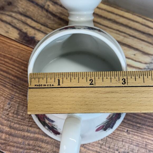 Vintage Glynda‎ Turley 1993 Ceramic Floral Watering Can Vase Succulent Planter - Picture 8 of 9